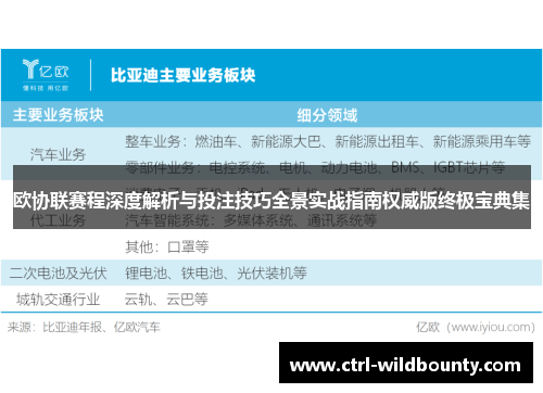 欧协联赛程深度解析与投注技巧全景实战指南权威版终极宝典集 欧协联赛程深度解析与投注技巧全景实战指南权威版终极宝典集